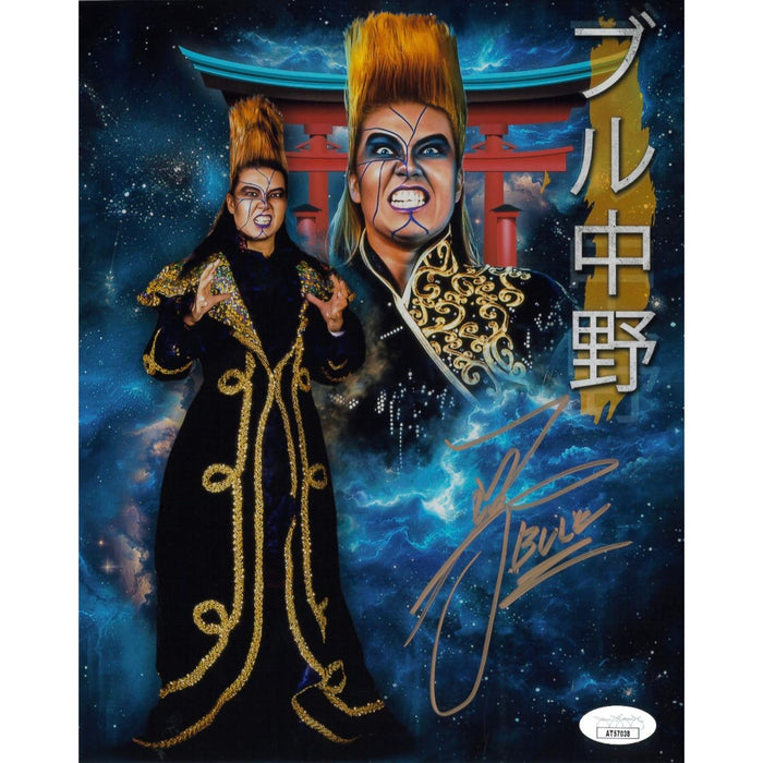 Bull Nakano Metallic Promo - JSA Autographed