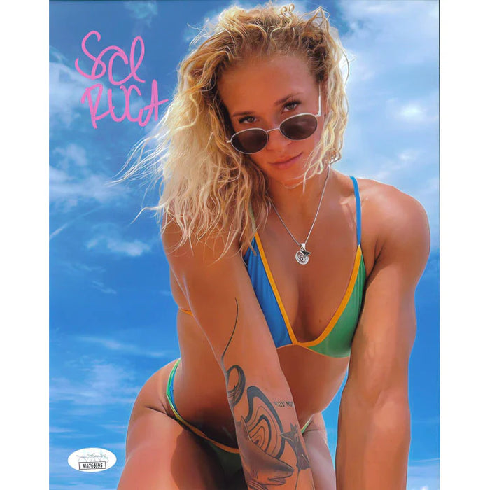 Sol Ruca Sunglasses & Necklace 8 x 10 Promo - JSA AUTOGRAPHED