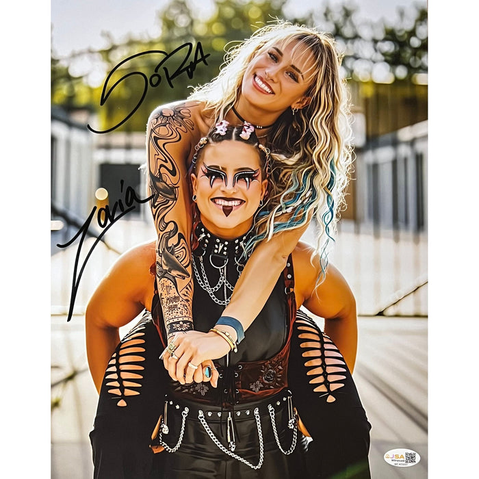 Sol Ruca & Zaria 11x14 Poster - JSA Dual Autographed