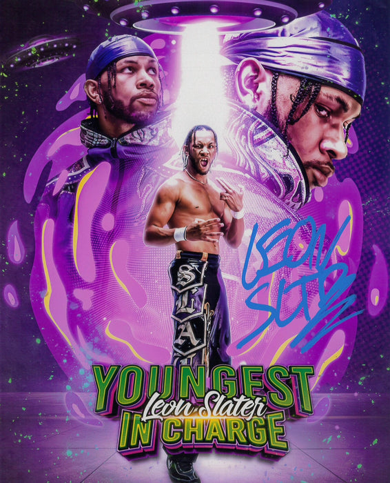 Leon Slater AsylumGFX Metallic 8x10 Promo - AUTOGRAPHED