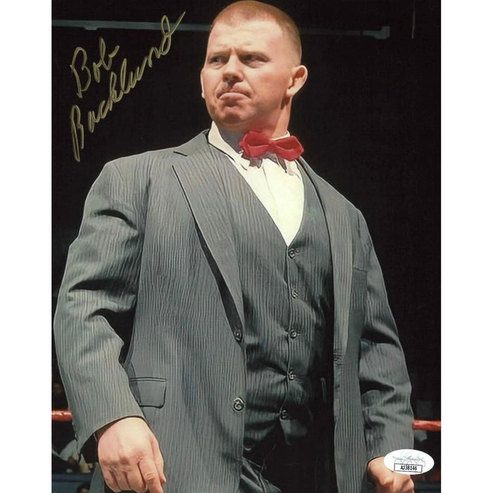 Bob Backlund Red Bow Tie 8 x 10 Promo - JSA AUTOGRAPHED