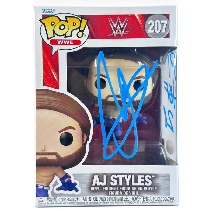 AJ Styles Funko POP #207 - JSA Witnessed Autographed