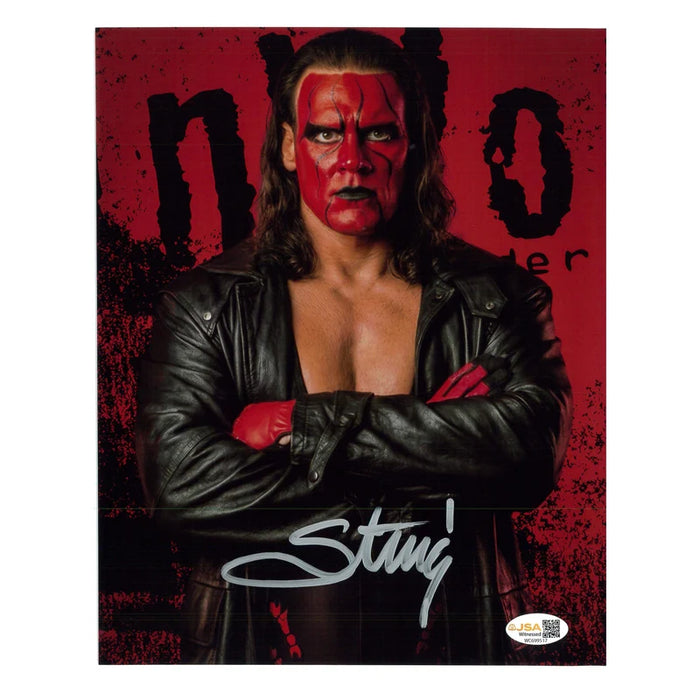 Sting 8x10 Metallic Promo - JSA Autographed