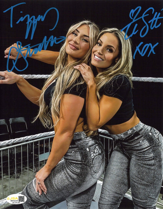Tiffany Stratton & Trish Stratus 8x10 Promo - Dual JSA Autographed