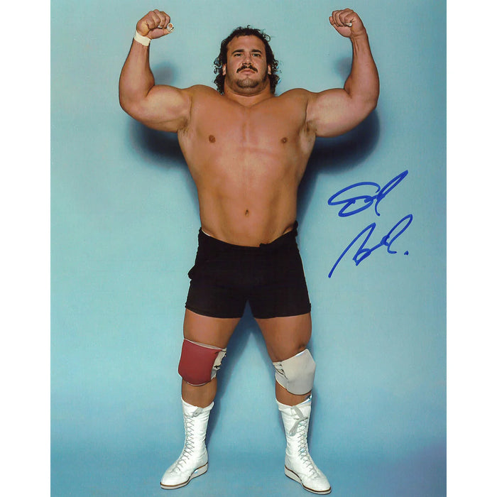 Ted Arcidi Arms up 8x10 - Autographed