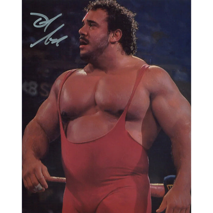 Ted Arcidi Red Singlet 8x10 - Autographed