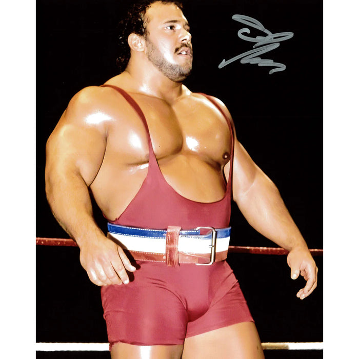 Ted Arcidi in ring 8x10 - Autographed