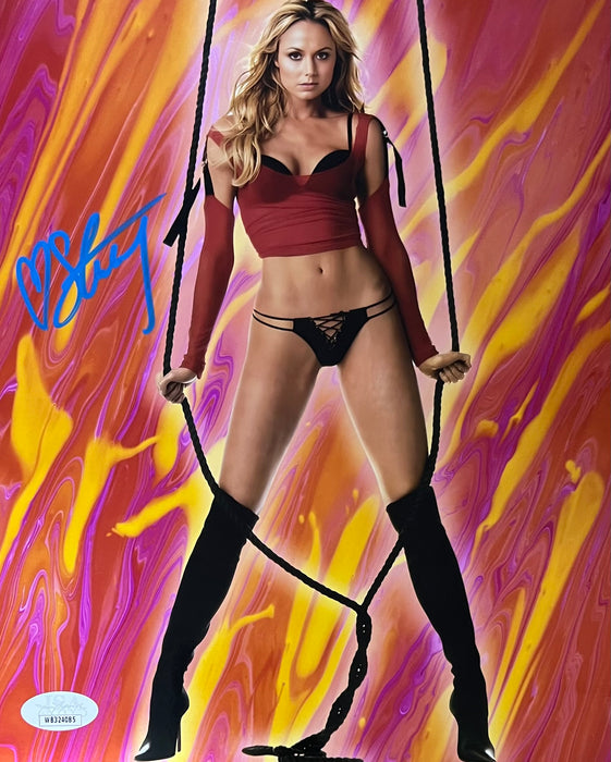 Stacy Keibler 8x10 Metallic Promo - JSA Autographed
