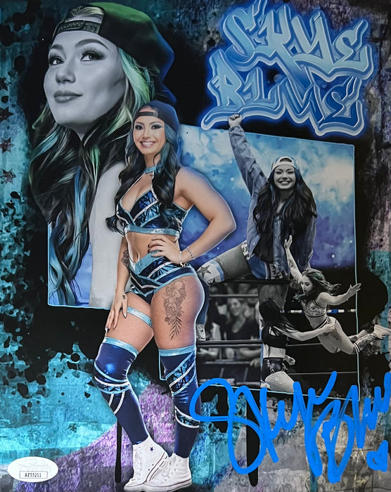 Skye Blue 8x10 Metallic Promo - JSA Autographed