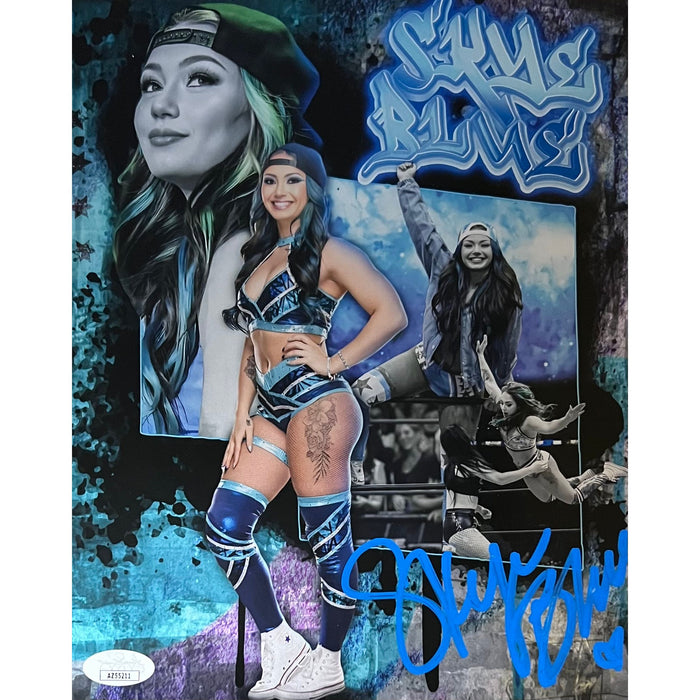 Skye Blue 8x10 Metallic Promo - JSA Autographed