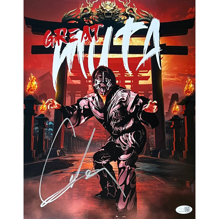 The Great Muta AsylumGFX METALLIC 11 x 14 Poster - JSA AUTOGRAPHED