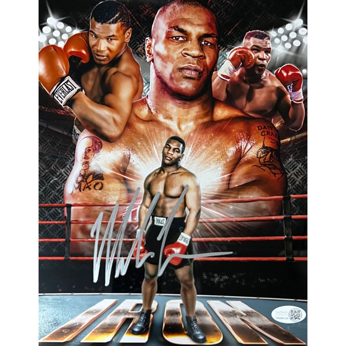 Mike Tyson AsylumGFX METALLIC 8 x 10 Promo - JSA AUTOGRAPHED