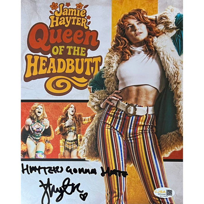 Jamie Hayter Metallic 8x10 Promo - JSA Autographed