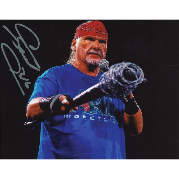 George South Barbed Wire Bat 8 x 10 Promo - Autographed