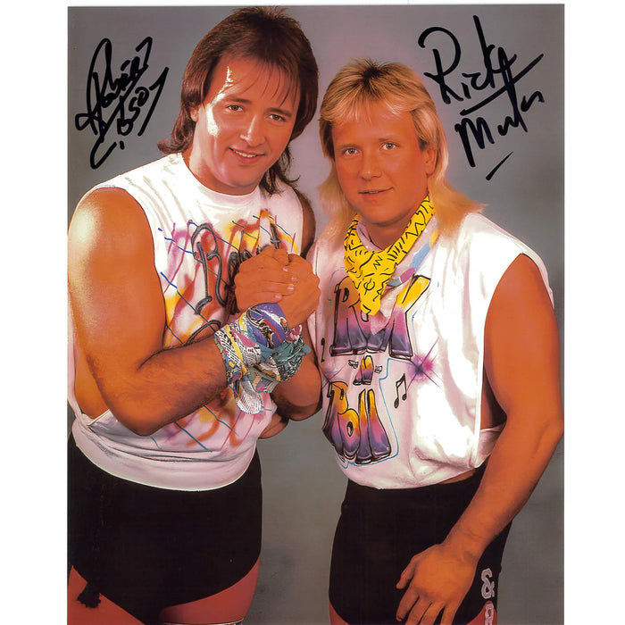 Rock 'N' Roll Express Handshake 8x10 Promo - Dual Autographed