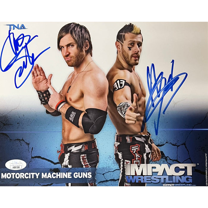 Motorcity Machine Guns TNA 8x10 Promo - JSA Dual Autographed