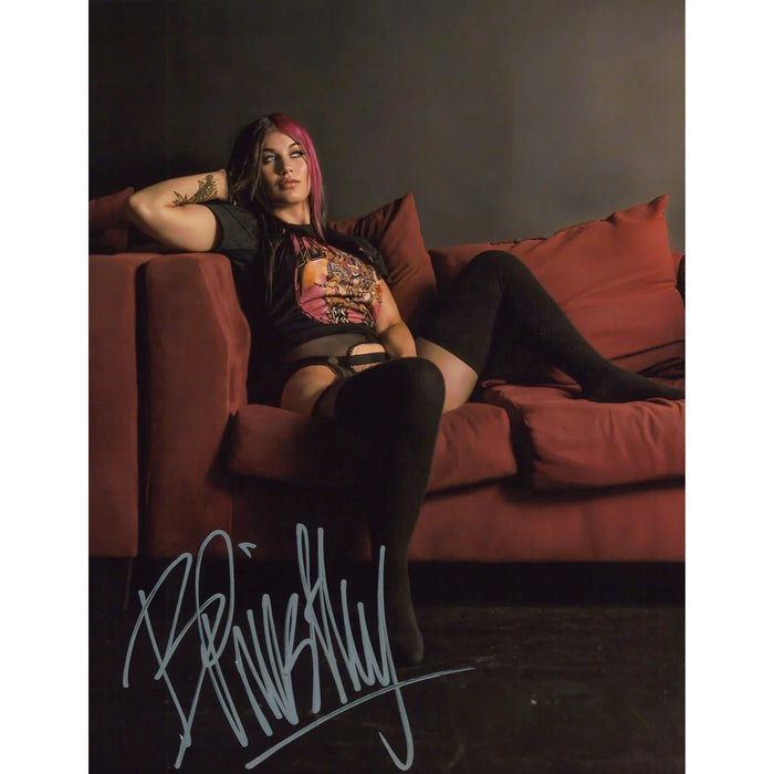 Bea Priestley Couch Lingerie 8x10 Promo - Autographed