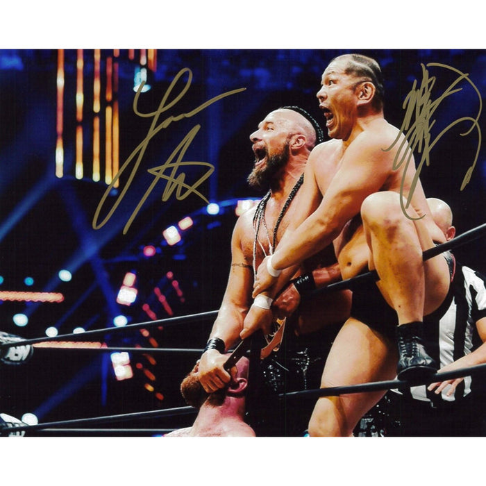Minoru Suzuki & Lance Archer 8x10 Promo - Dual Autographed