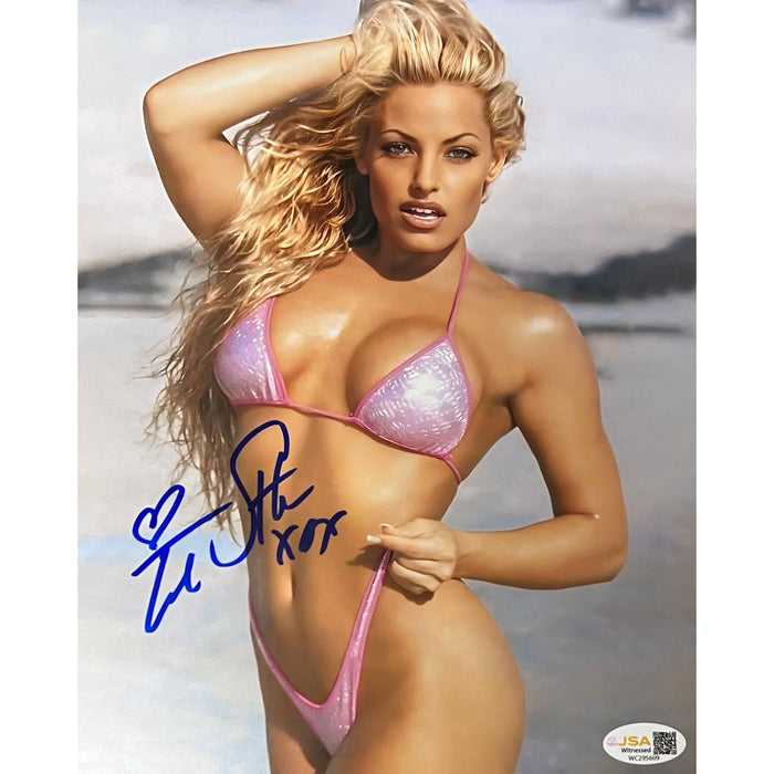 Trish Stratus Metallic 8x10 Promo - JSA Autographed