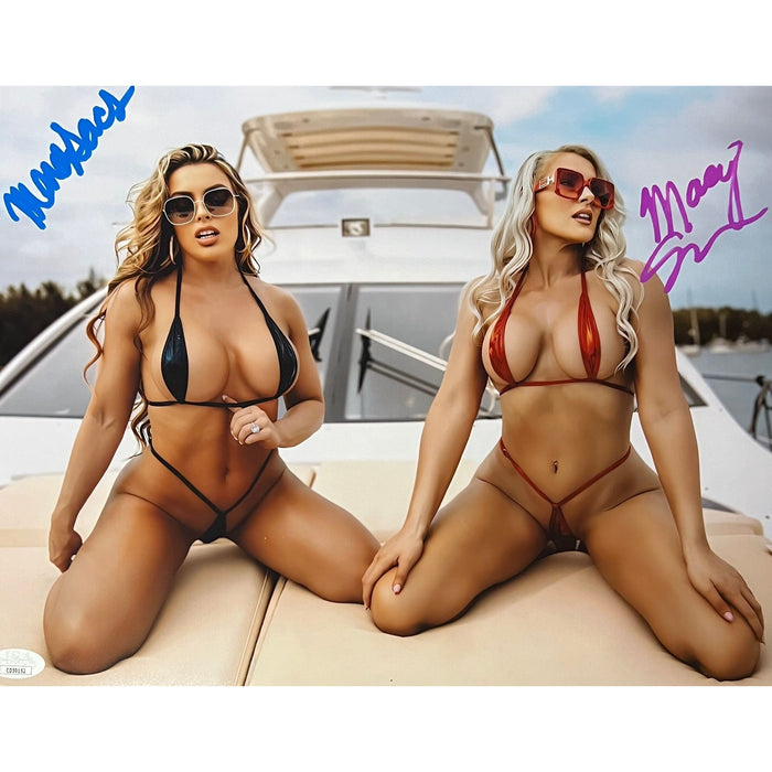 Mandy Sacs & Macey Estrella 11x14 Poster - JSA Dual Autographed