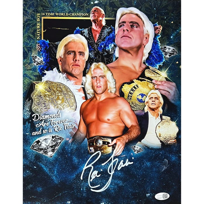 Ric Flair AsylumGFX METALLIC 11 x 14 Poster - JSA AUTOGRAPHED