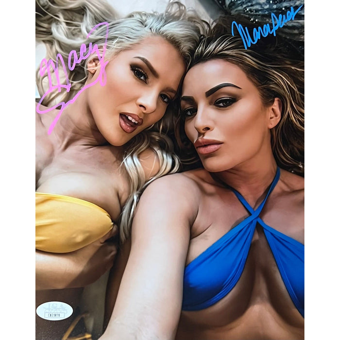 Mandy Sacs & Macey Estrella 8x10 Promo - JSA Dual Autographed