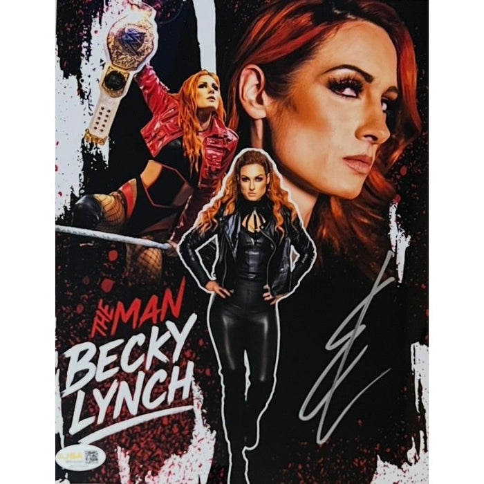 Becky Lynch Metallic 11x14 Poster - JSA Autographed