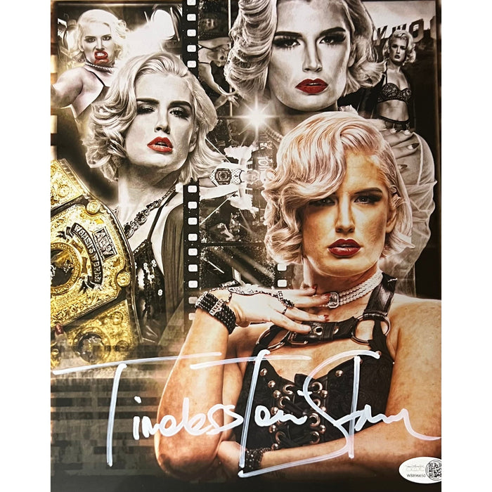 Timeless Toni Storm 8x10 Metallic Promo - JSA Autographed