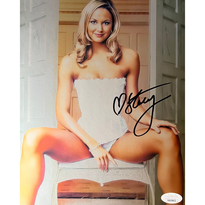 Stacy Keibler 8x10 Metallic Promo - JSA Autographed