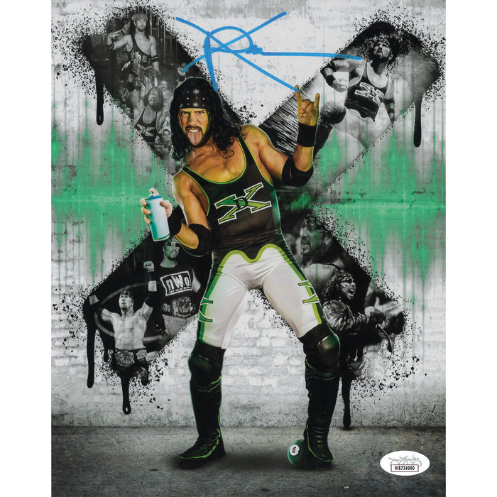 Sean Waltman X-Pac Collage AsylumGFX METALLIC 8 x 10 Promo - JSA AUTOGRAPHED