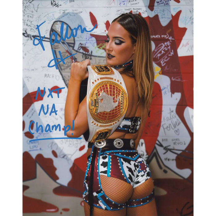Fallon Henley NA Title Back Shoulder 8 x 10 Promo - AUTOGRAPHED