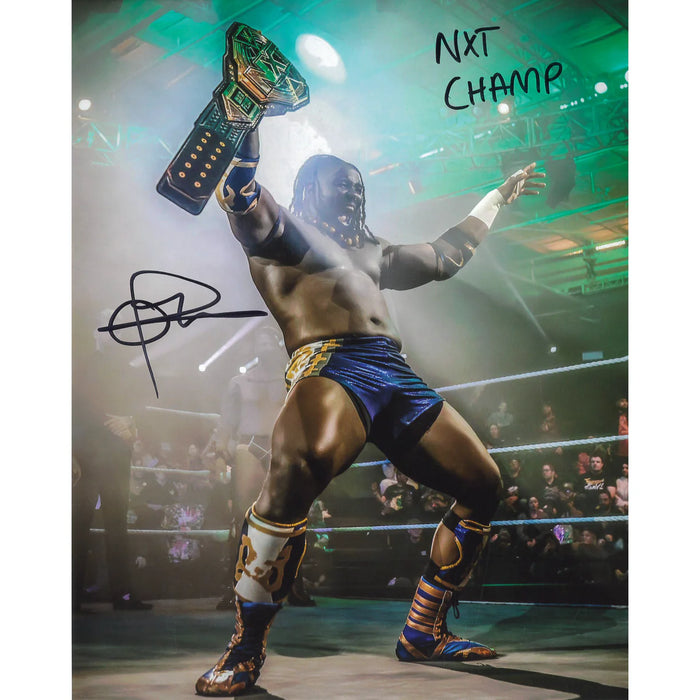 Oba Femi In Ring 8 x 10 Promo - AUTOGRAPHED