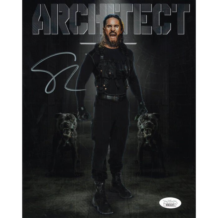Seth Rollins Architect AsylumGFX METALLIC 8 x 10 Promo - JSA AUTOGRAPHED