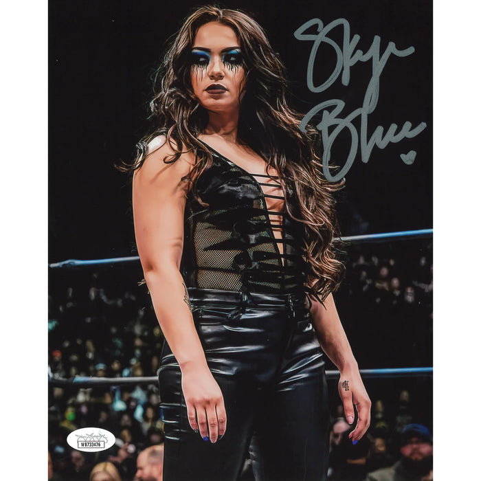 Skye Blue In Ring 8 x 10 Promo - JSA AUTOGRAPHED