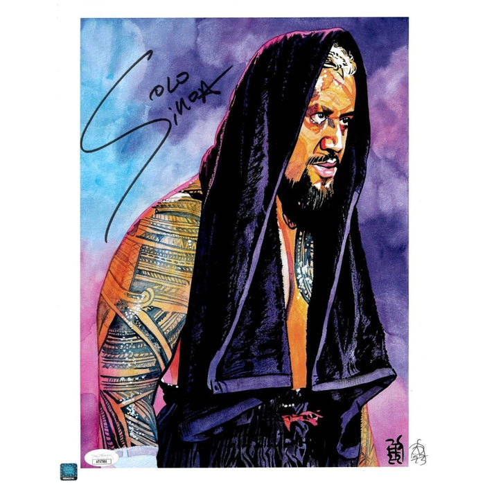 Solo Sikoa Out in These Streets Schamberger 11 x 14 Poster - JSA AUTOGRAPHED