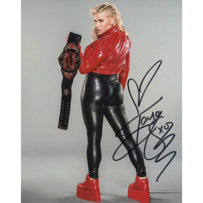 Taya Valkyrie KO Tag Title 8 x 10 Promo - AUTOGRAPHED