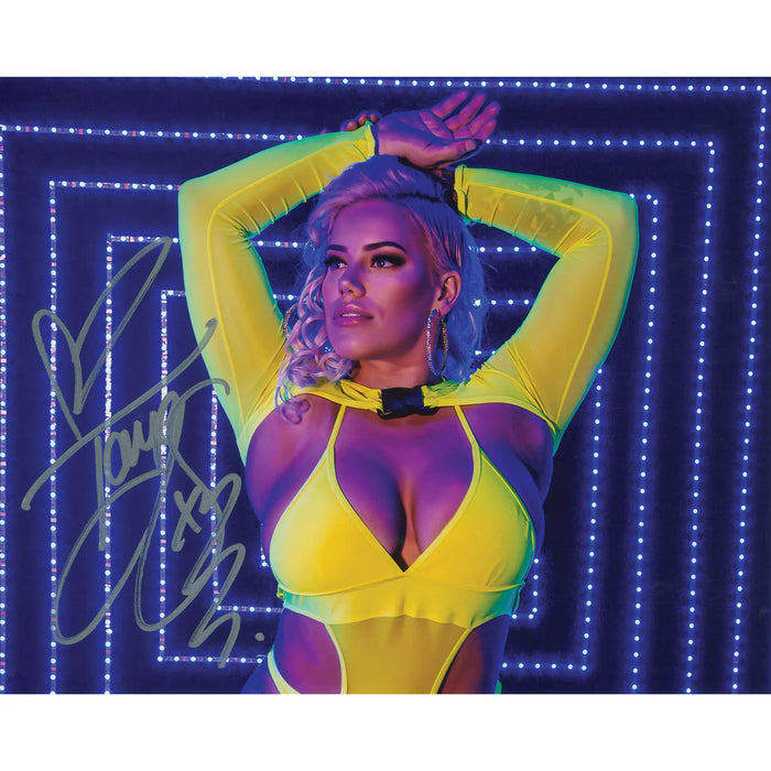 Taya Valkyrie Neon Glow 8 x 10 Promo - AUTOGRAPHED