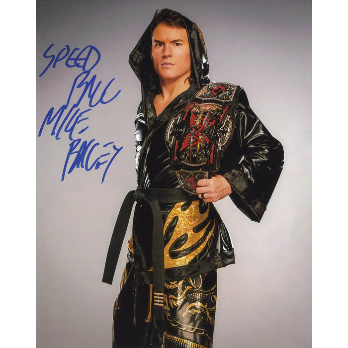 Speedball Mike Bailey Gi with X-Division Title 8 x 10 Promo - AUTOGRAPHED
