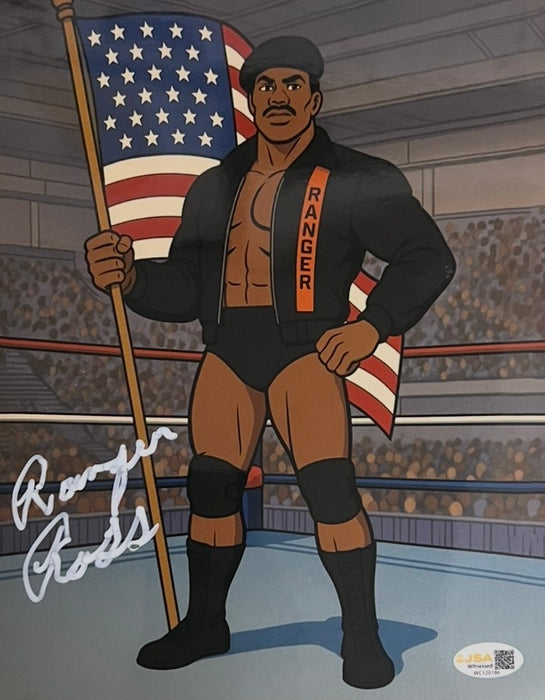 Ranger Ross 8x10 Metallic Promo - JSA Autographed
