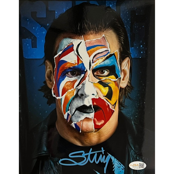 Sting 8x10 Metallic Promo - JSA Autographed