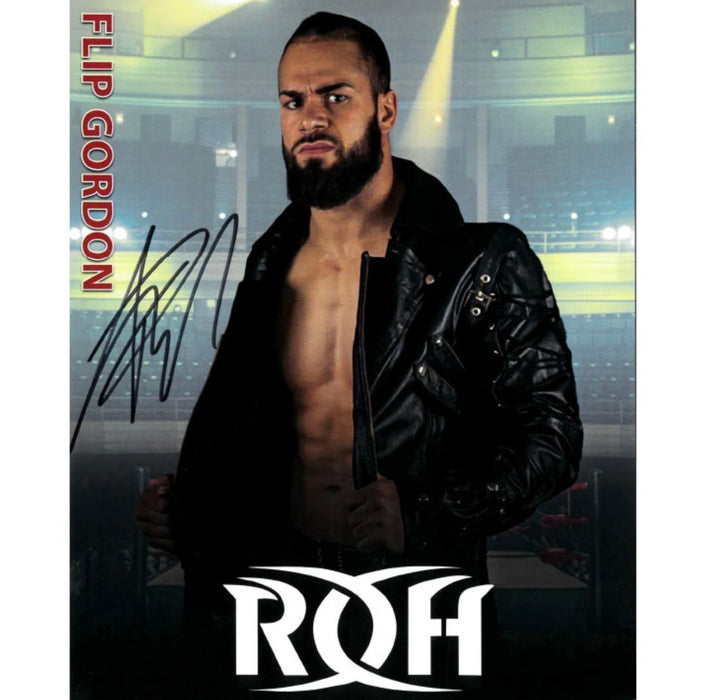Flip Gordon 8x10 ROH Promo - Autographed