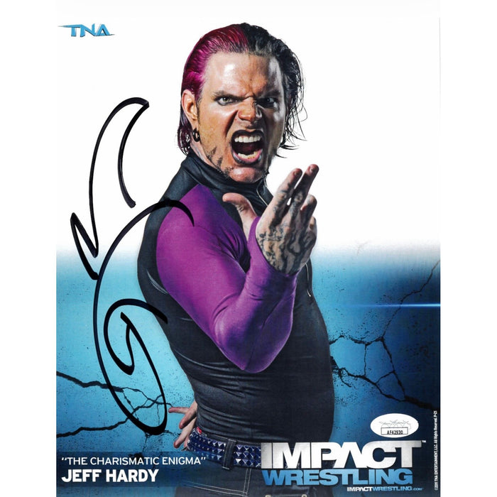 Jeff Hardy 8x10 TNA Promo - JSA Autographed