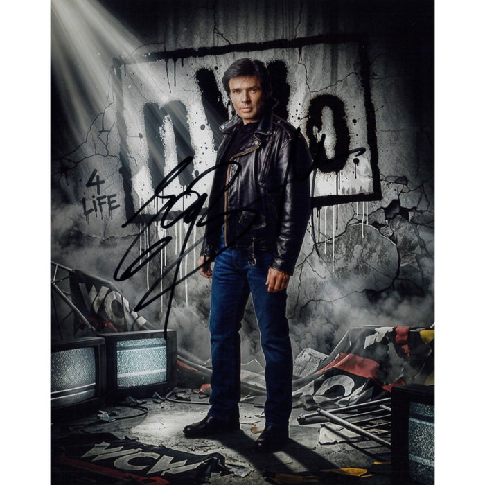 Eric Bischoff Metallic 8x10 - JSA Autographed