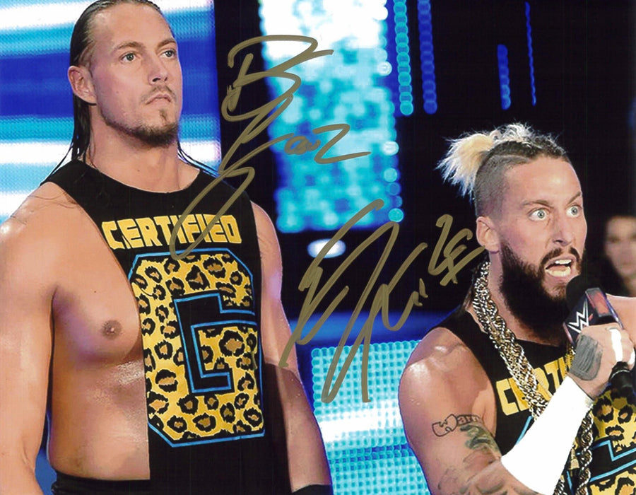 Enzo Amore & Big Cass Red 8x10 Promo - Dual Autographed