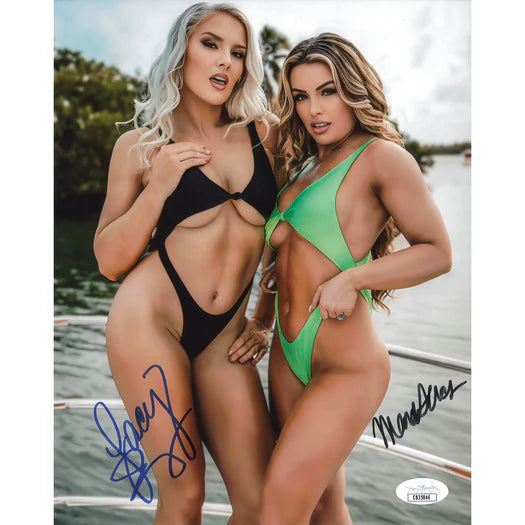 Mandy Sacs & Lacey Evans 8 x 10 Promo - JSA Dual Autographed