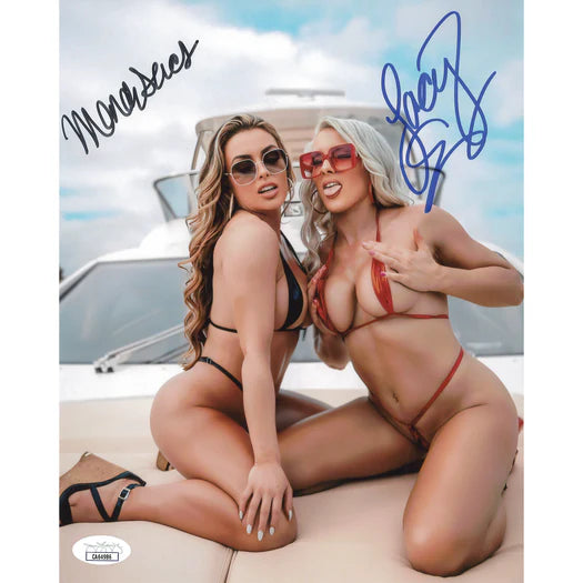Mandy Sacs & Lacey Evans 8 x 10 Promo - JSA Dual Autographed