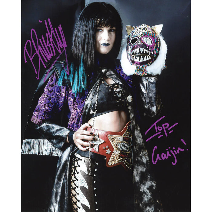 Bea Priestley Stardom Champion 8 x 10 Promo - AUTOGRAPHED