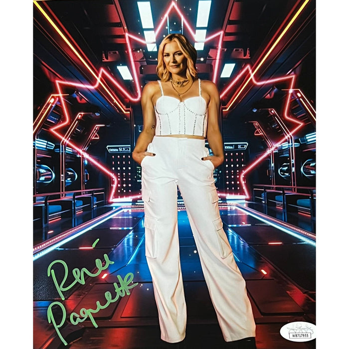 Renee Paquette 8 x 10 Metallic Promo - JSA Autographed