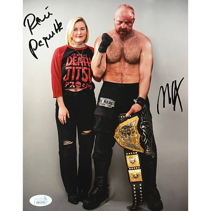 Jon Moxley & Renee Paquette 8 x 10 Promo - JSA Dual Autographed