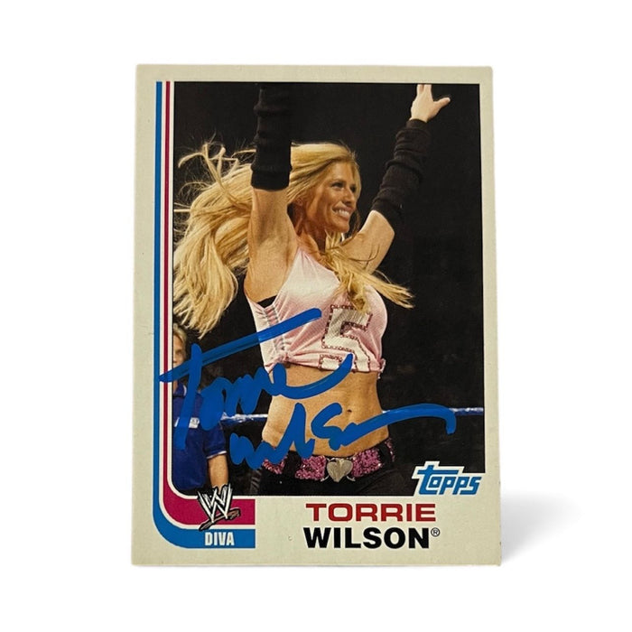WWE - Torrie Wilson Topps Trading Card - Autographed